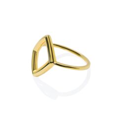 Compass 9ct Gold Diamond-Shape Ring - Image 2